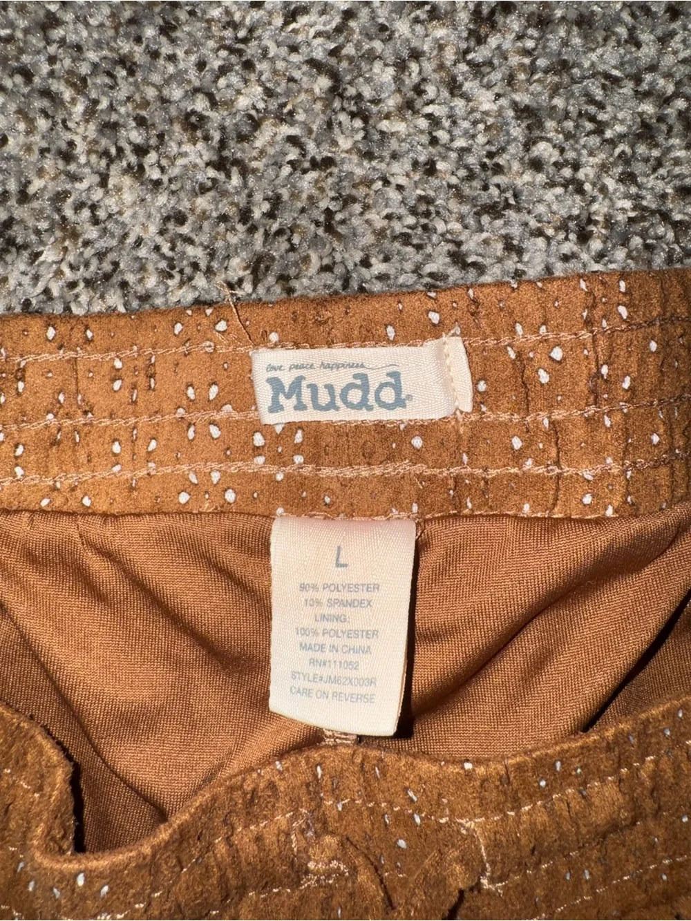 Mudd Brown drawstring shorts